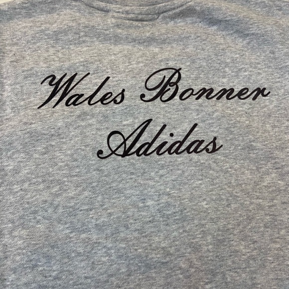 Adidas Wales Bonner Men’s Size Small Crew Neck Gray Long Sleeve Pullover Sweater - Picture 4 of 7